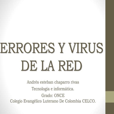 taller Errores y virus de la red