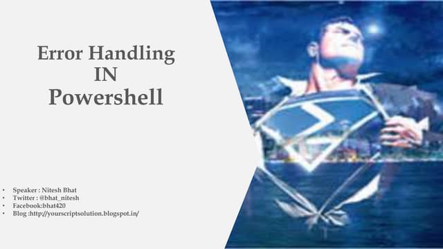 Error handling