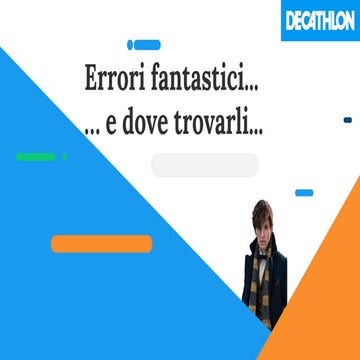 Errori fantastici... e dove trovarli