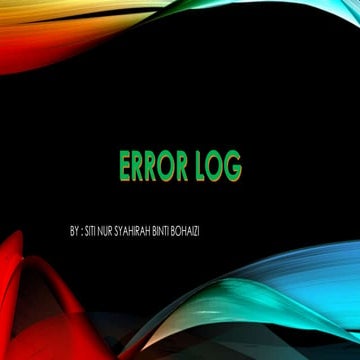 Error log | PPTX
