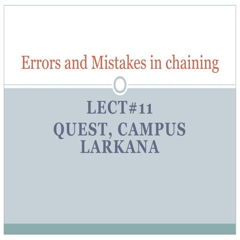 Errorsandmistakesinchaining 170810071200