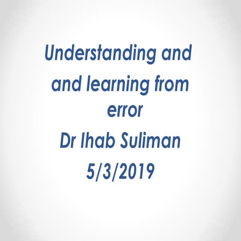 Errors ihab 2019