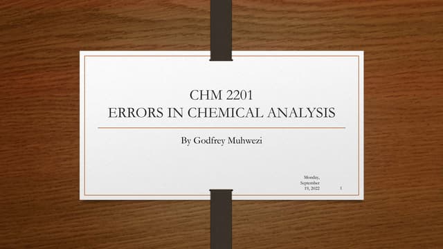 Stunning Chemical Analysis Error Prevention Techniques image