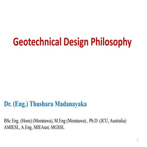 Earth retaining structures(ERS) Design Philosophy | PDF