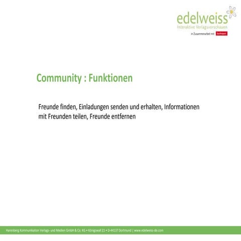 Community-Funktionen