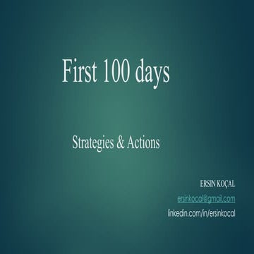 Ersin Kocal 1st_100days in a startup