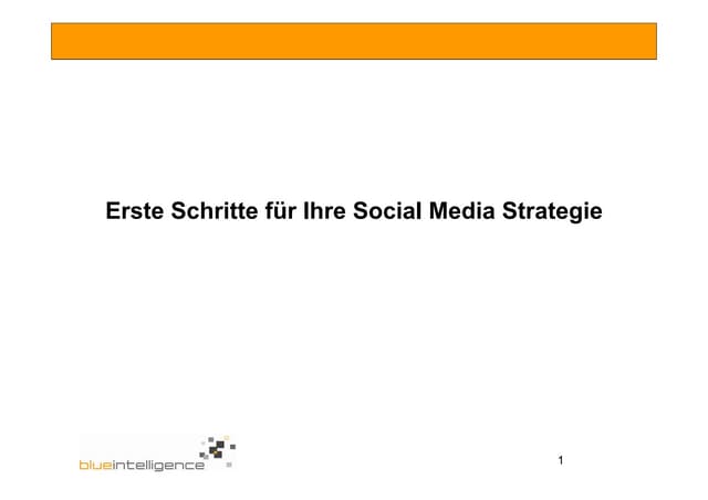 Erste Schritte für Ihre Social Medi...