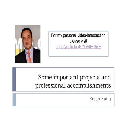 Ersun Kutlu - Personal Presentation