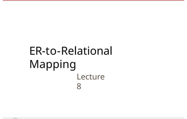 Entity Relationship TO SCHEMA MAPPING (1).pptx