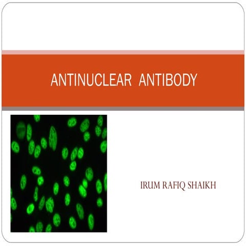 ANTINUCLEAR  ANTIBODY