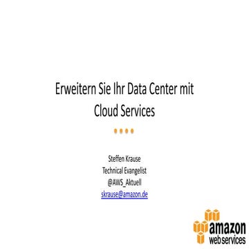 Erweitern sie ihr Data Center mit Cloud Services