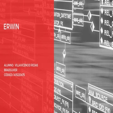 Diagramas entidad relacion en ERWIN | PPTX