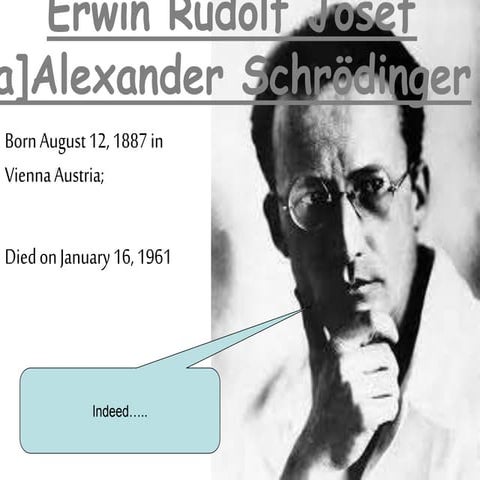 Erwin schrödinger | PPT
