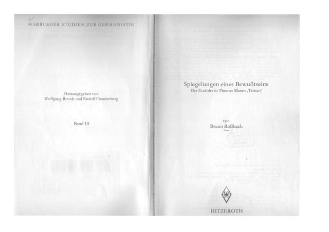 Erzähler  Tristan Letztes  Kapitel ...