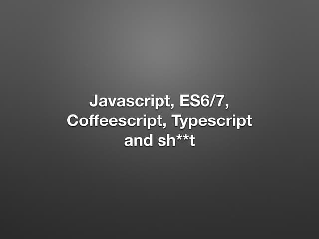 Javascript status 2016