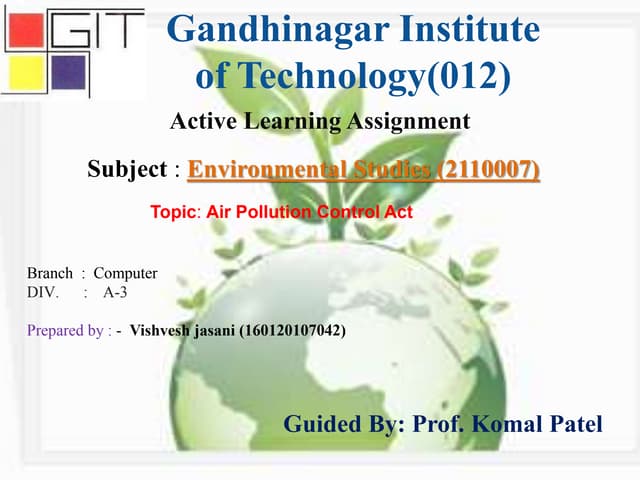Air Pollution Control act