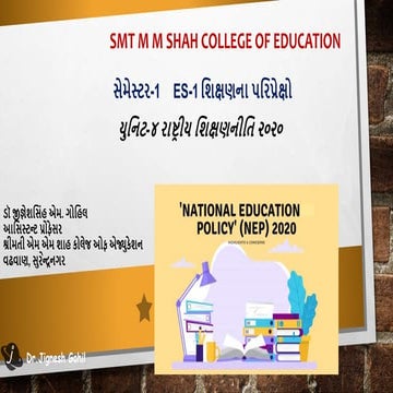 ECCE, School structure, School ducation in  New Edu Policy 2020.pptx