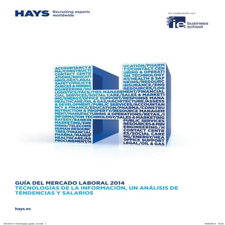 GUÍA DEL MERCADO LABORAL 2014 - TECNOLOGÍAS DE LA INFORMACIÓN