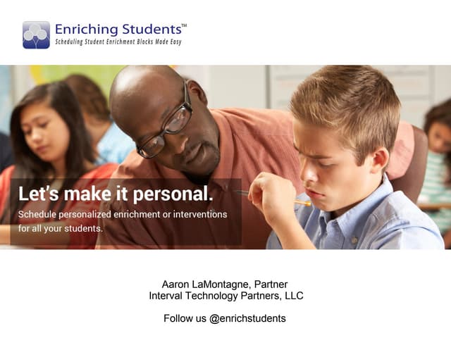 Let's Make It Personal!