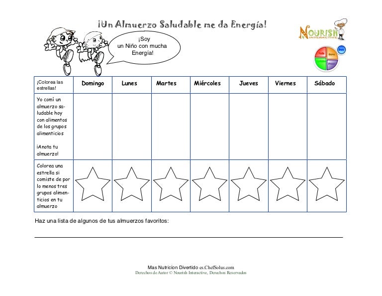 Es spanishchildrenslunchfooddiaryprintablekidswriteinfoodjo…