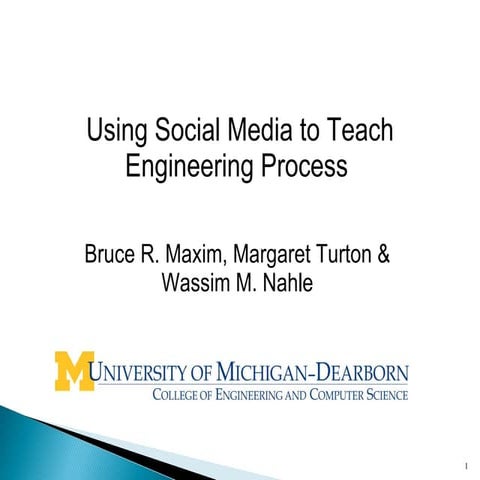 Using Social Media to Teach Engineering Process