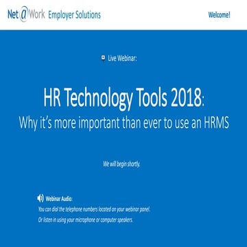 HR Technology Tools 2018