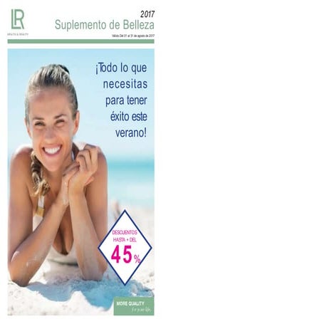 Catálogo agosto 2017 - suplemento de belleza.