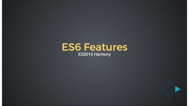 ES6 basics