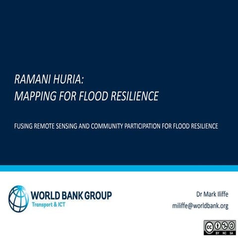 ESA Ramani Huria: Mapping for Flood Resilience, Fusing Remote Sensing and Com...