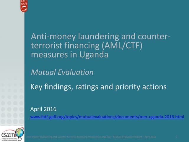 Esaamlg uganda-mutual-evaluation-re...