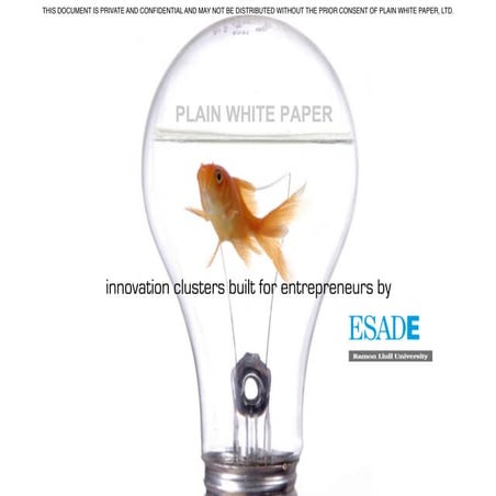 Using Clusters to Facilitate Innovation & Entrepreneurship within communities.