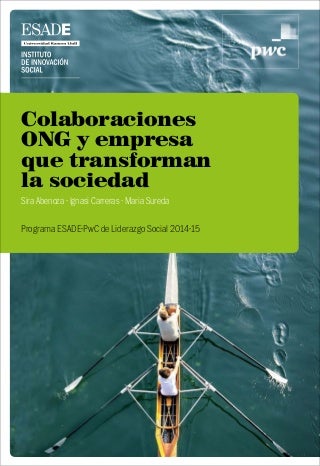 ESTUDIO: Colaboraciones ONG y empresa que transforman la sociedad