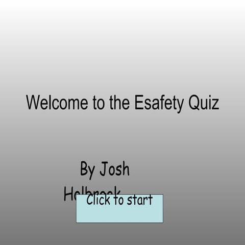 Josh Holbrook esafety Quiz