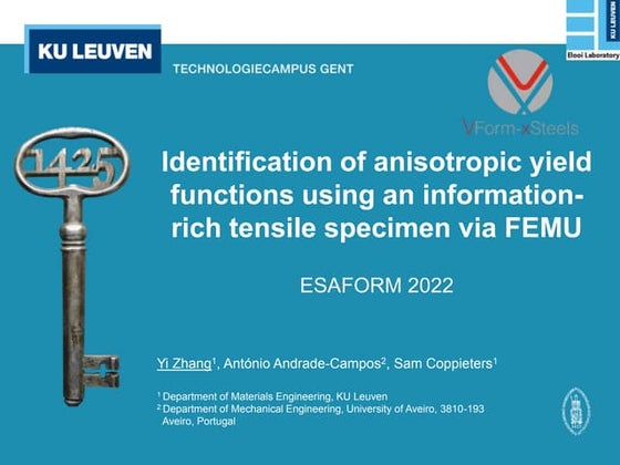 Vformxsteels presentations