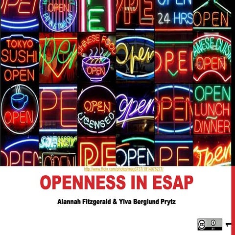 Openness in English for Specific Academic Purposes