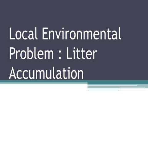 Local Environmental problem