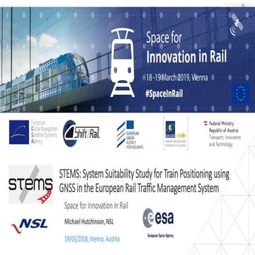 ESA stems system suitability study for train positioning using ERTMS