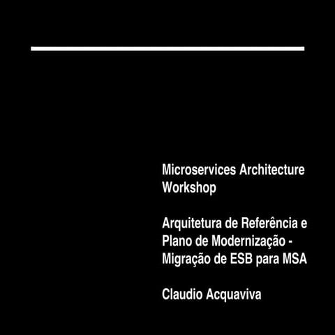 Microservices Architecture Workshop