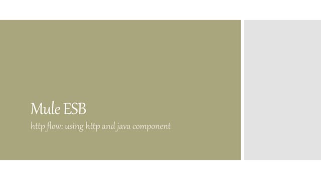 Esb first http flow