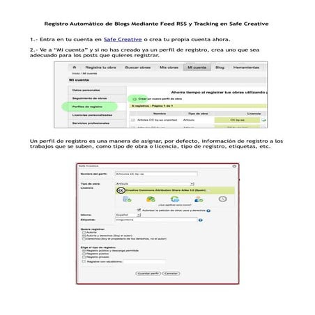 Registro Automático de Blogs de Texto y Tracking