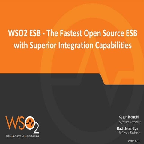 WSO2 ESB - The Fastest Open Source ESB with Superior Integration Capabilities