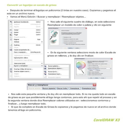 Corel Draw X3  Escalade grises