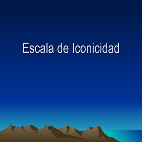 Escala de iconicidad. finalizado