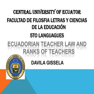 Escalafón de profesores por Gissela...