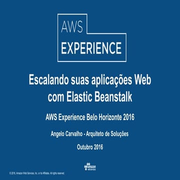 Escalando sua aplicação Web com Beanstalk