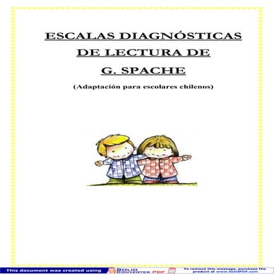 Escalas diagnosticas de la lectura de G. Speach