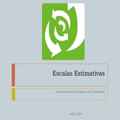 Escalas estimativas 2011