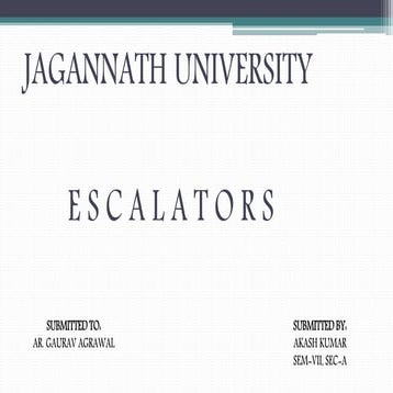 Escalators