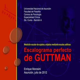 Escalograma de guttman