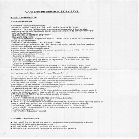 Cartera de Servicios de USSyR